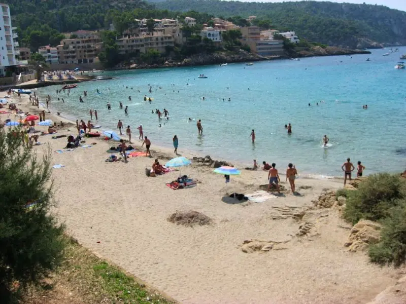 Strand Sant Elm im Sommer