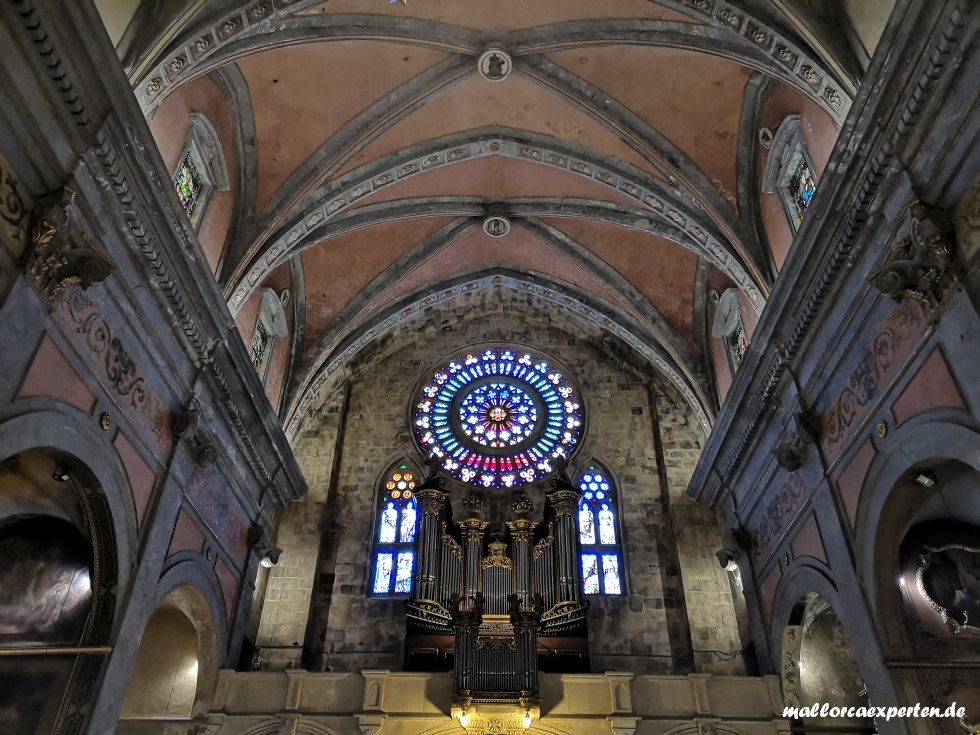 Pfarrkirche Soller Mallorca Rosettenfenster