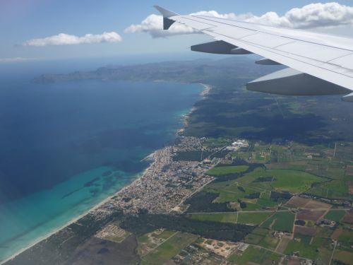 Mallorca vom Flugzeug