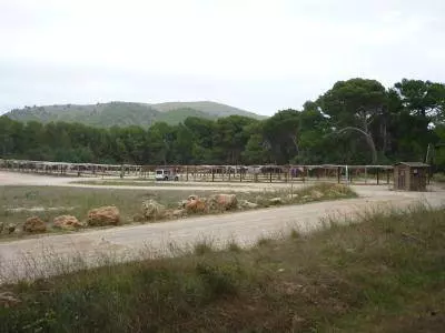 Parkplatz der Cala Agulla Parkplatz Cala Agulla