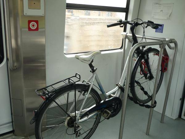 Fahrrad im Zug auf Mallorca
