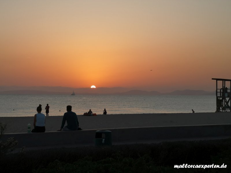 Sonnenuntergang an der Playa de Palma