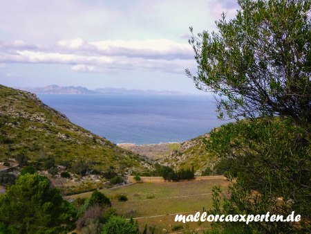 Mallorca Ermita de Betlem Blick Bucht