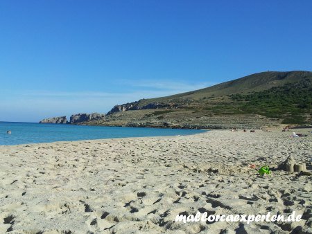 Sandstrand im Norden Mallorca