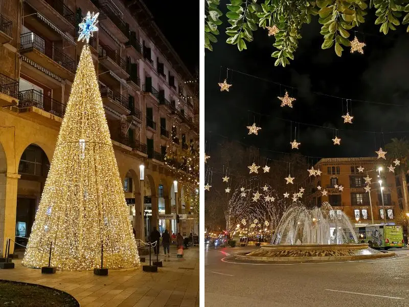 Weihnachtsbeleuchtung in Palma de Mallorca
