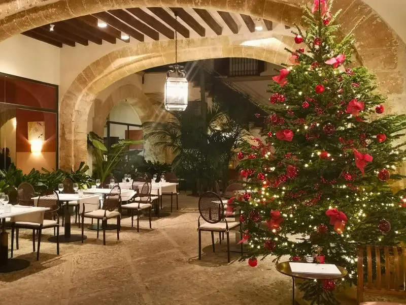 Weihnachtsdekoration Palma Hotel Can Cera