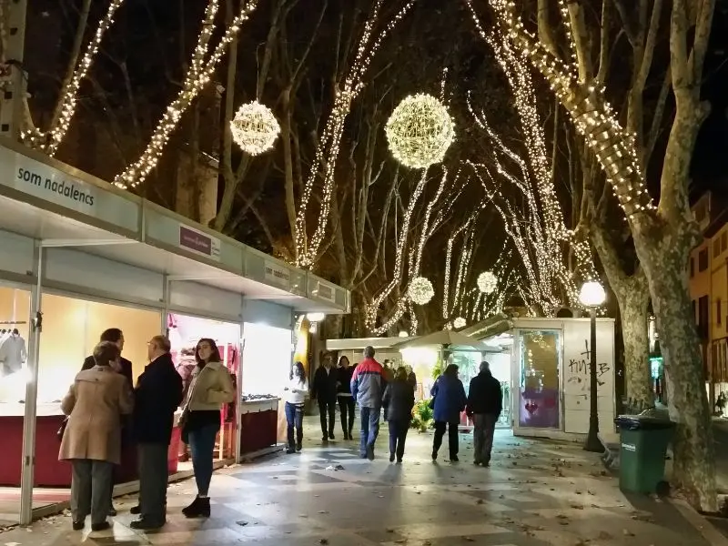 Weihnachtsmarkt Palma Mallorca Rambla