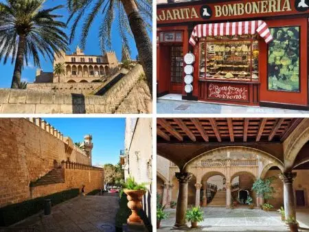 Palma Altstadt Kathedrale - Innenhof - Pralinenladen