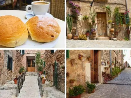 Valldemossa Stadtführung - Coca de Patata - romantische Häuser