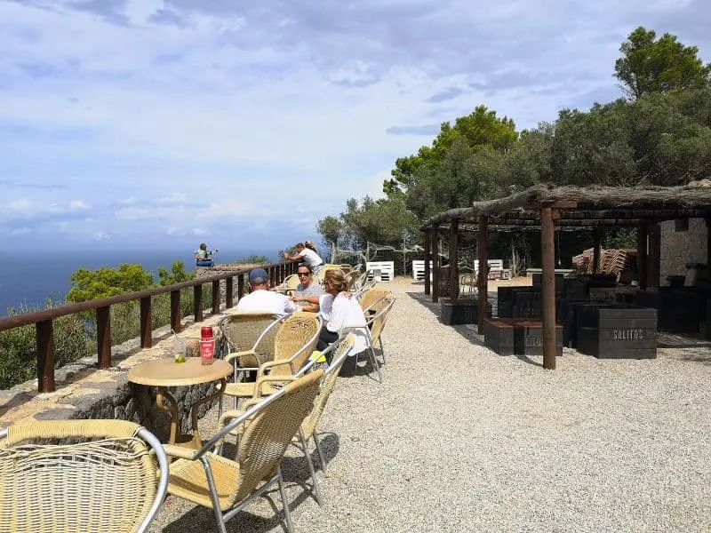 Café mit Blick auf Sa Foradada