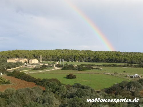 Sa Coma Naturschutzgebiet Regenbogen Mallorca
