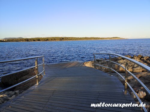 Holzsteg Sa Coma Mallorca